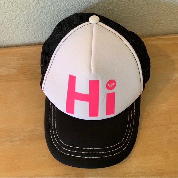 Roxy Accessories - Roxy Black White & Pink Hat